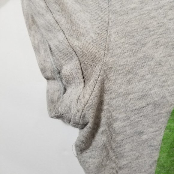 Victoria's Secret PINK top Small peace sign 86 dog patch logo graphic slub knit - Picture 10 of 13